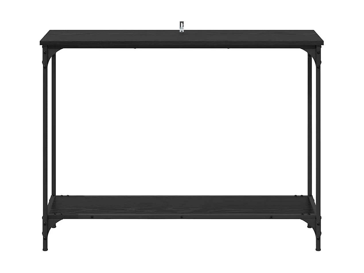 Table console Chêne noir 101 x 30.5 x 75 cm Bois d'ingénierie
