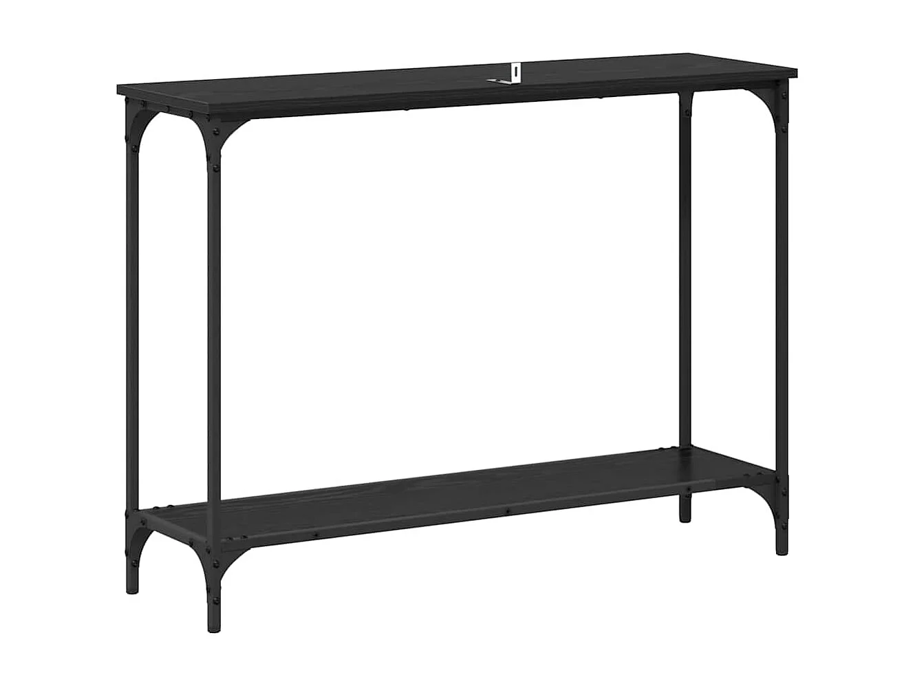 Table console Chêne noir 101 x 30.5 x 75 cm Bois d'ingénierie