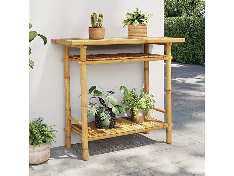 Table console 90x37x75 cm bambou