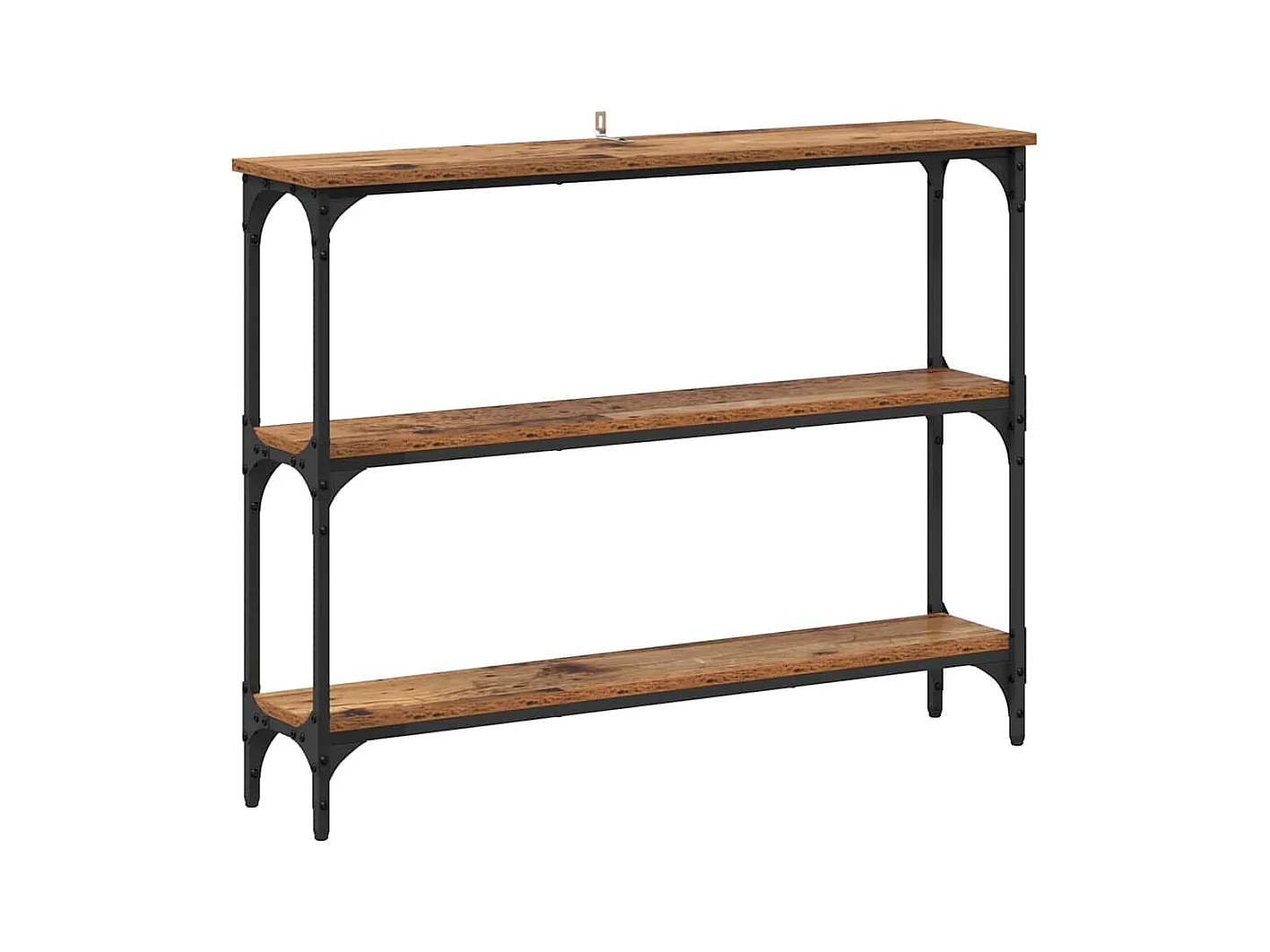 Mesa Consola con estante Madera vieja 100 x 22.5 x 75 cm