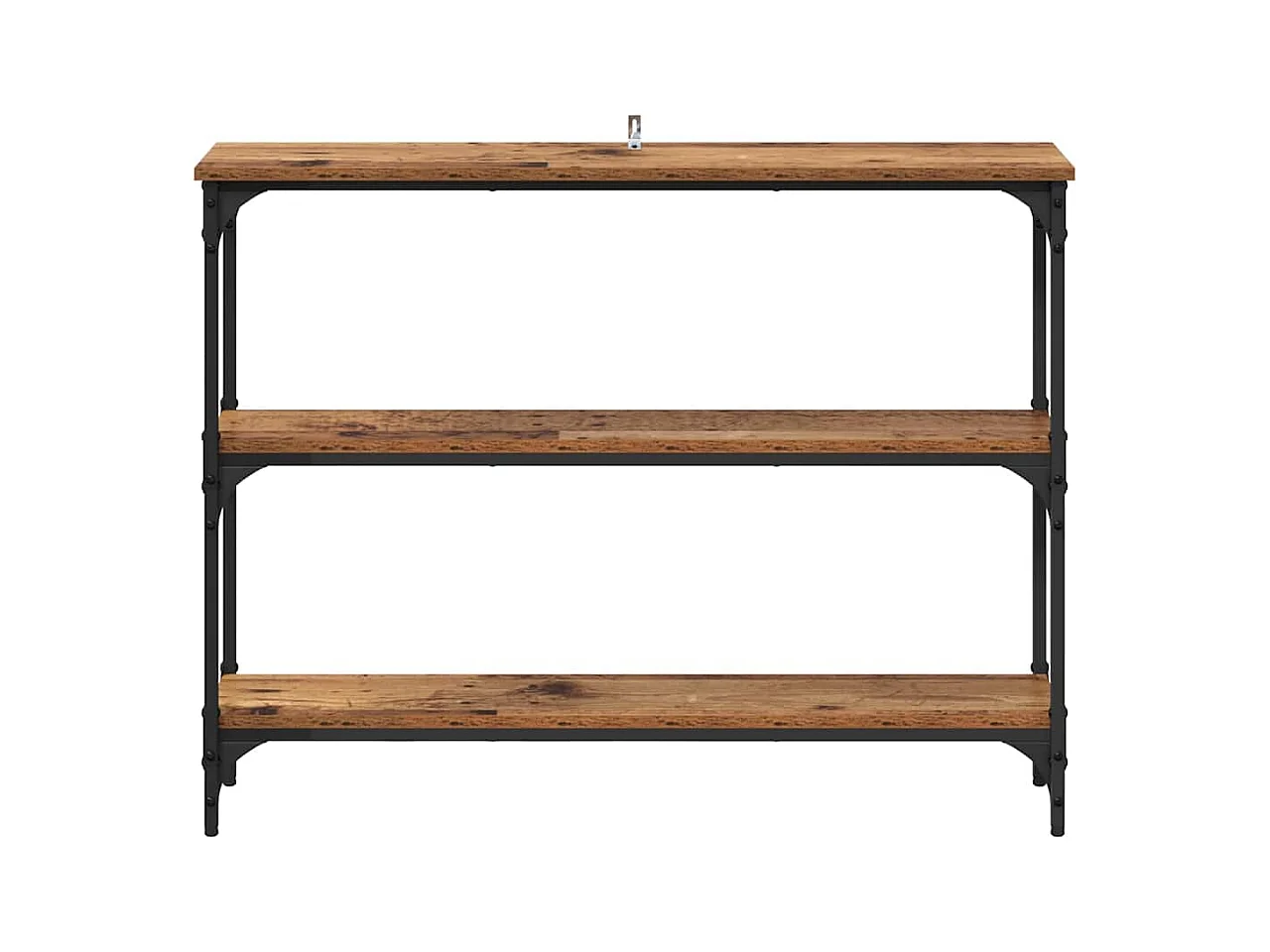 Mesa Consola con estante Madera vieja 100 x 22.5 x 75 cm