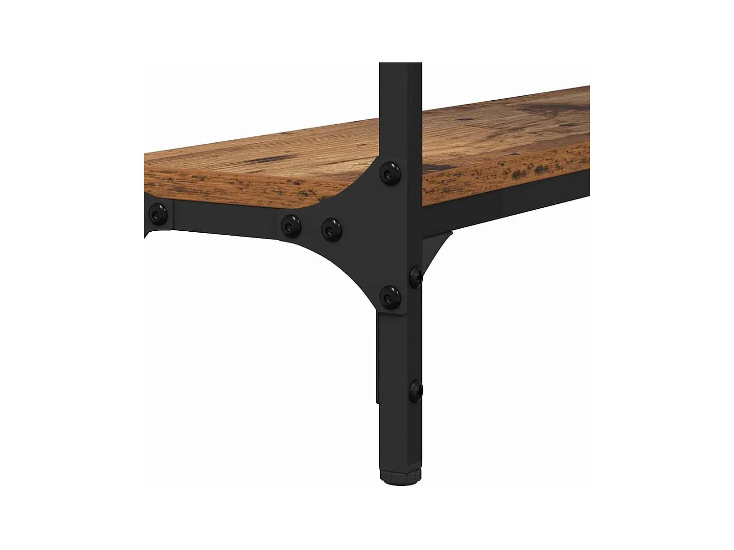 Mesa Consola con estante Madera vieja 100 x 22.5 x 75 cm