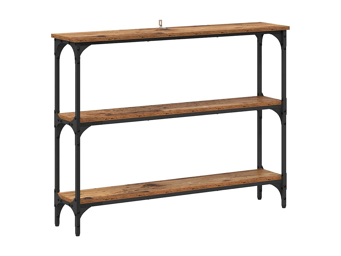 Table console avec étagère Bois ancien 100 x 22.5 x 75 cm