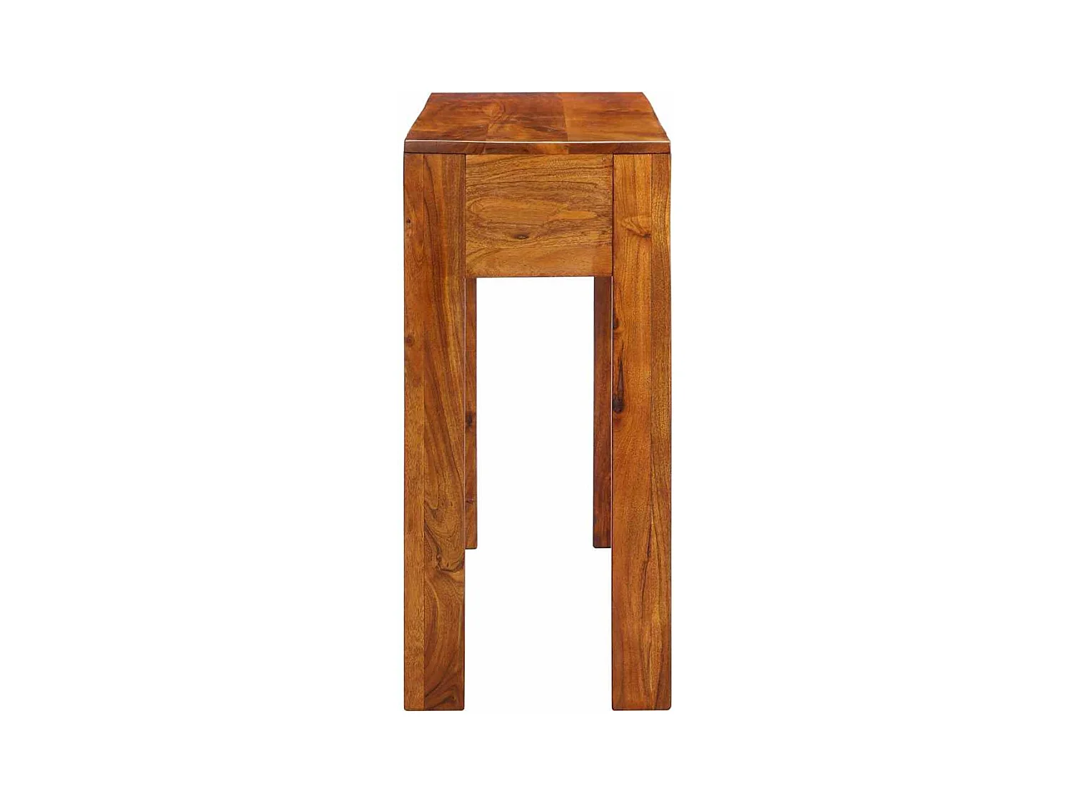 Mesa consola madera maciza de acacia 110x35x75 cm