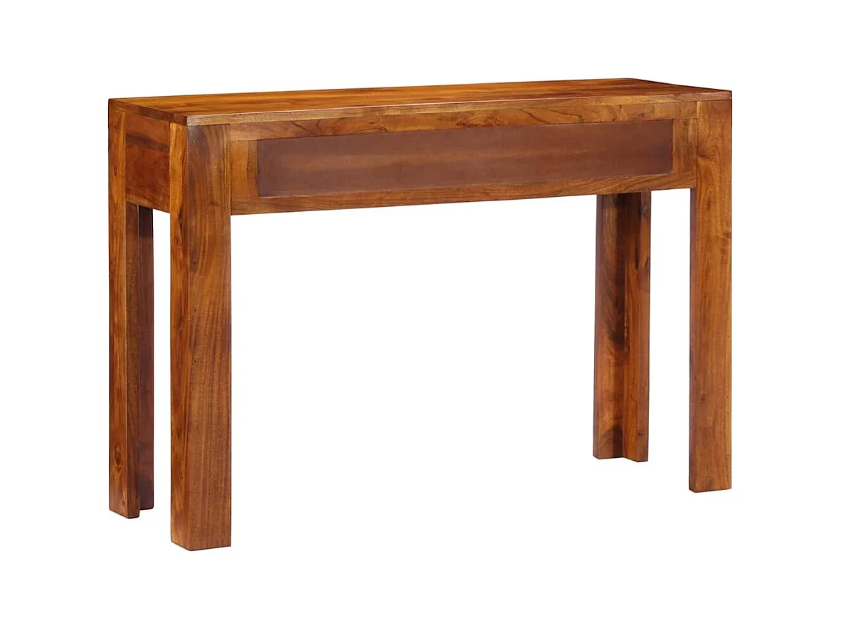 Mesa consola madera maciza de acacia 110x35x75 cm