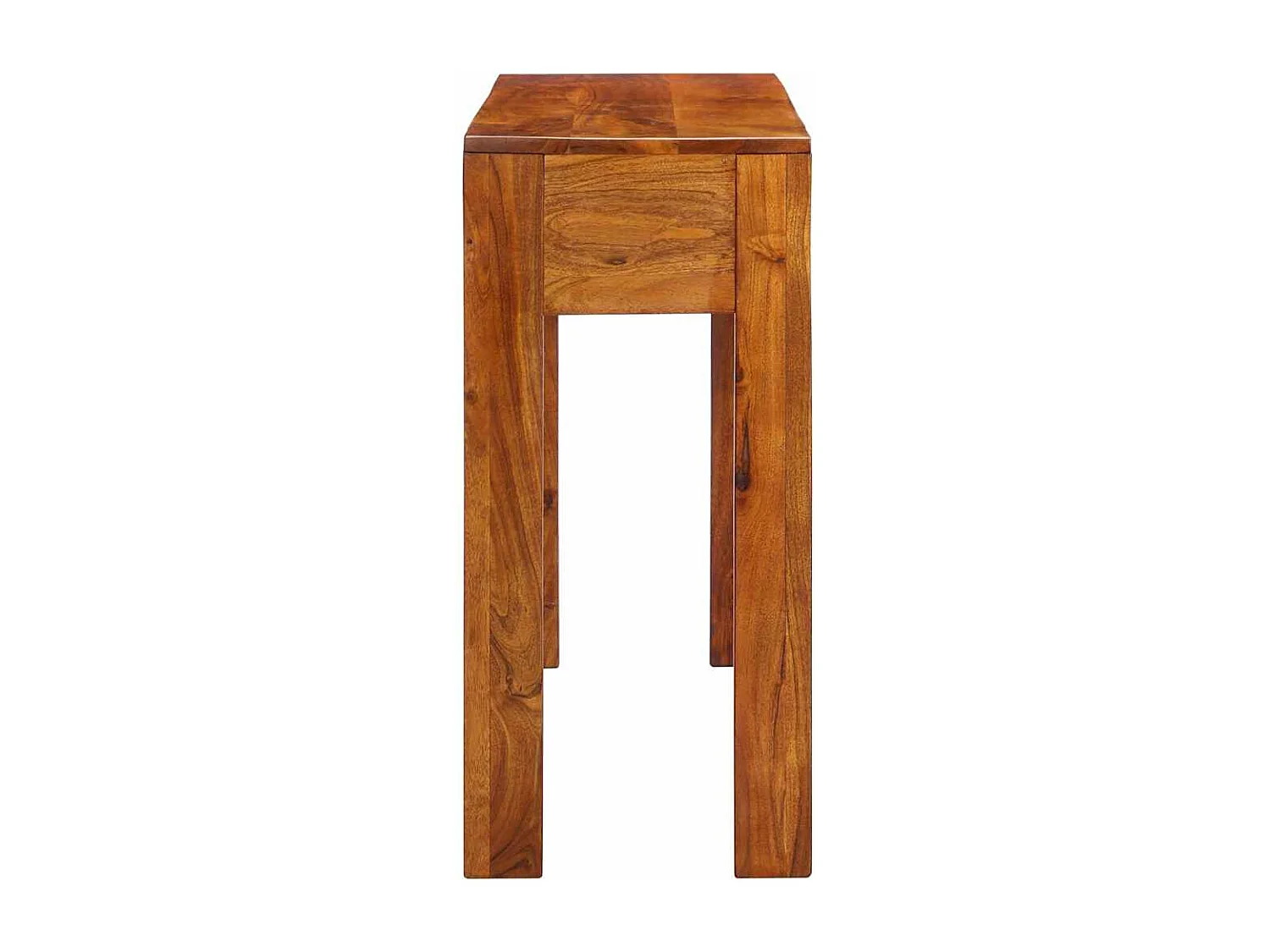 Mesa consola madera maciza de acacia 110x35x75 cm