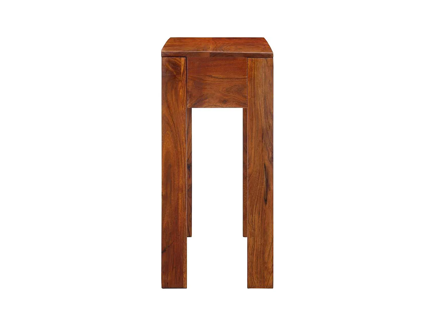 Mesa consola madera maciza de acacia 80x35x75 cm