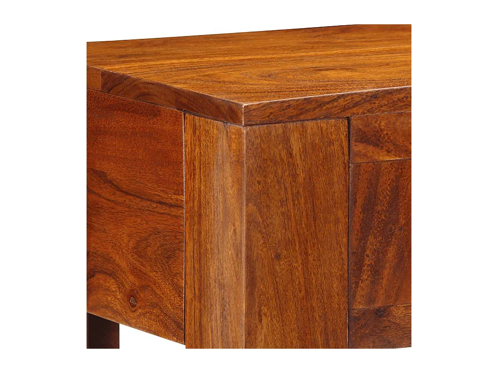 Mesa consola madera maciza de acacia 80x35x75 cm