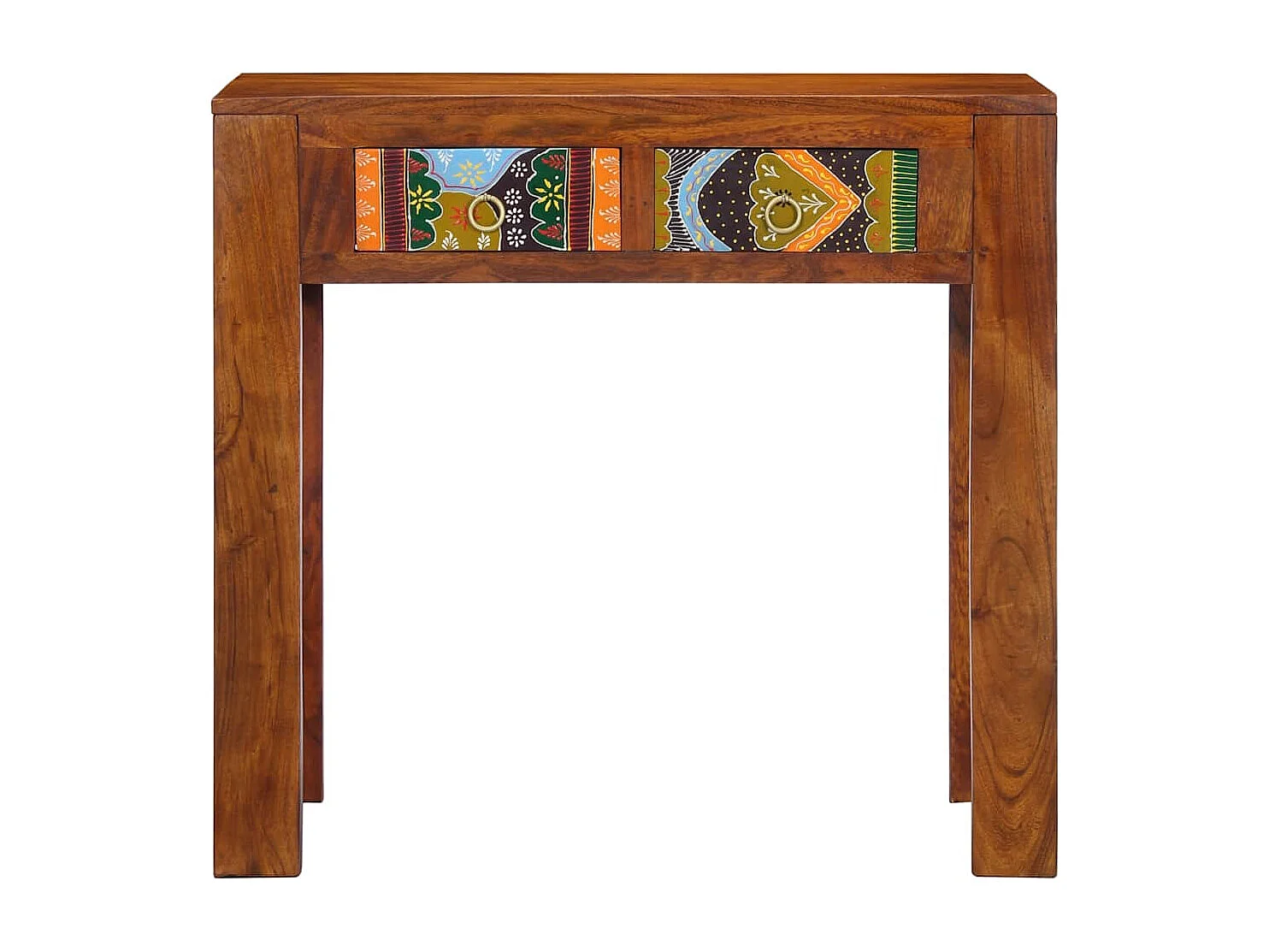 Table console 80x35x75 cm bois massif d'acacia