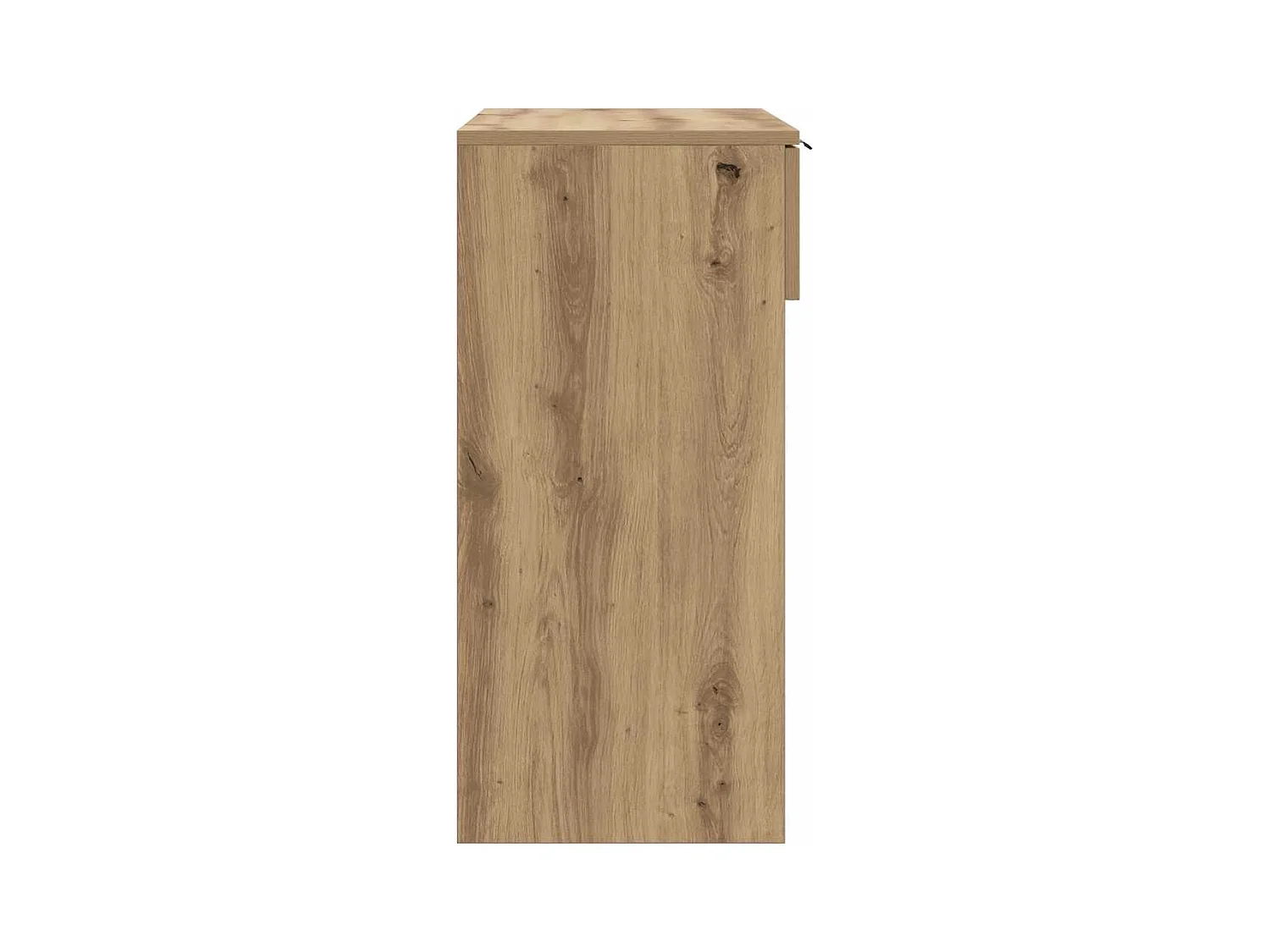 Mesa consola madera de ingeniería roble artesanal 90x36x75 cm