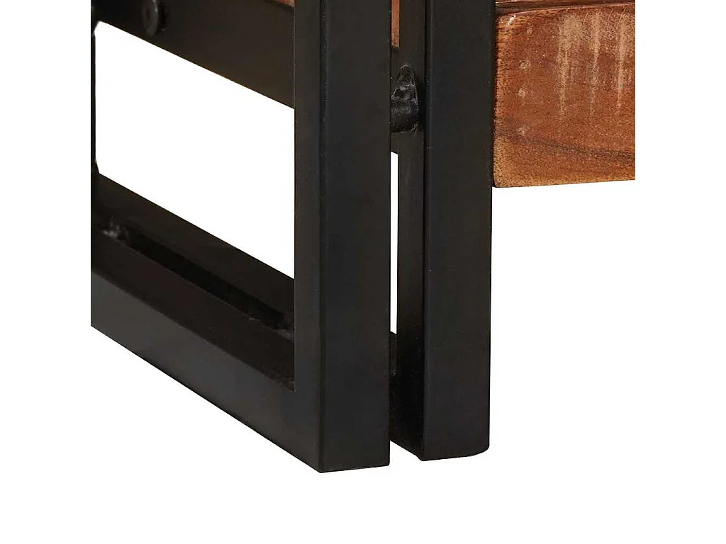 Table console 90 x 33 x 75 cm bois de récupération massif