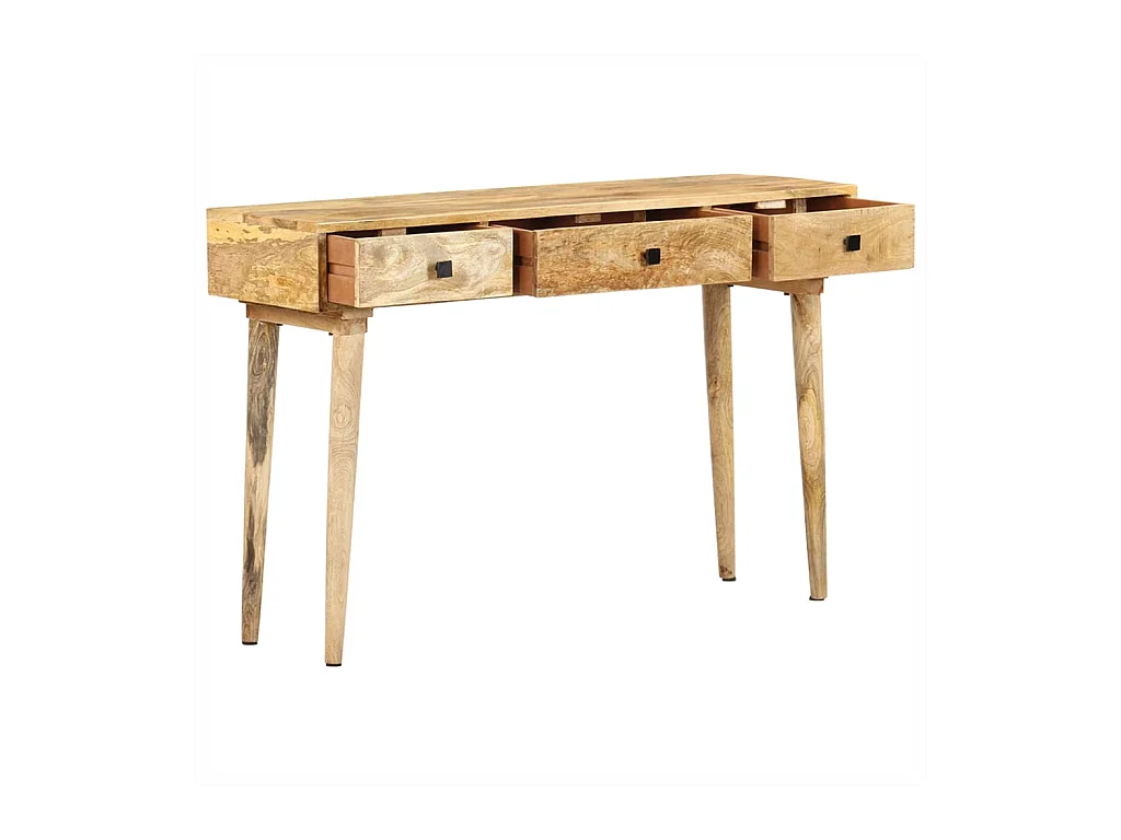 Mesa consola de madera maciza de mango 115x35x76 cm