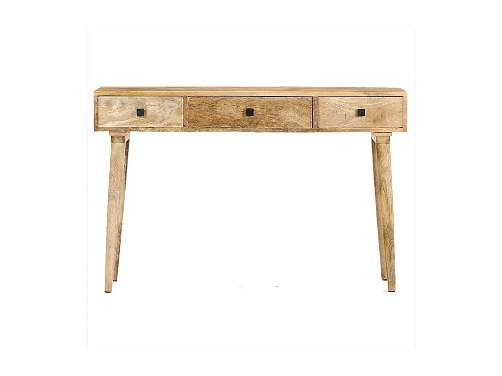 Mesa consola de madera maciza de mango 115x35x76 cm