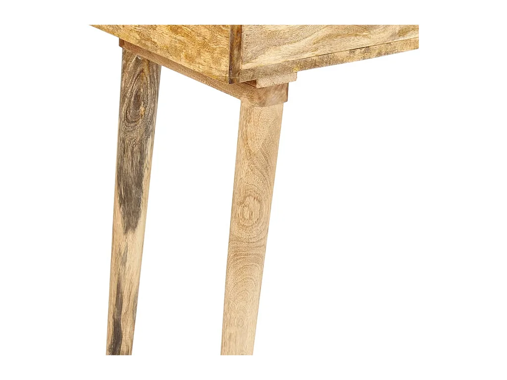 Mesa consola de madera maciza de mango 115x35x76 cm