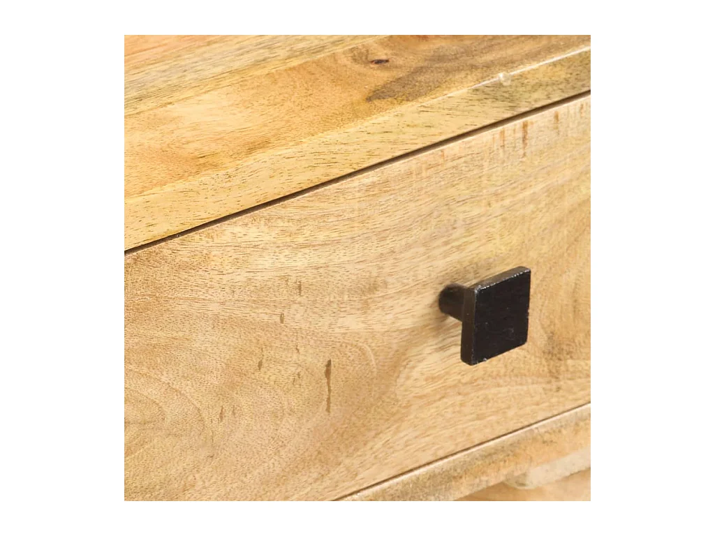 Mesa consola de madera maciza de mango 115x35x76 cm