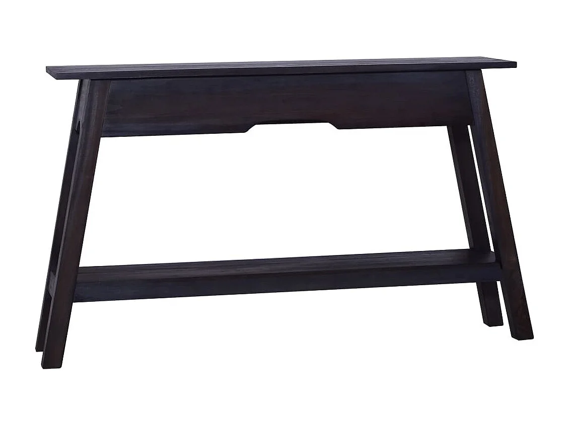 Mesa consola de madera maciza de caoba negra 120x30x75 cm