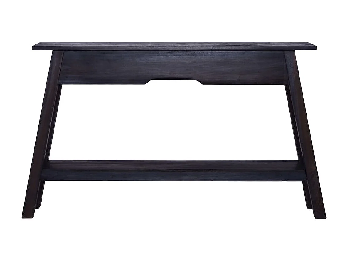Mesa consola de madera maciza de caoba negra 120x30x75 cm