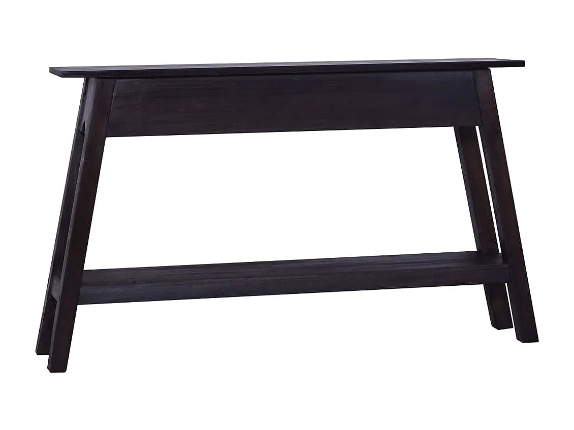 Mesa consola de madera maciza de caoba negra 120x30x75 cm