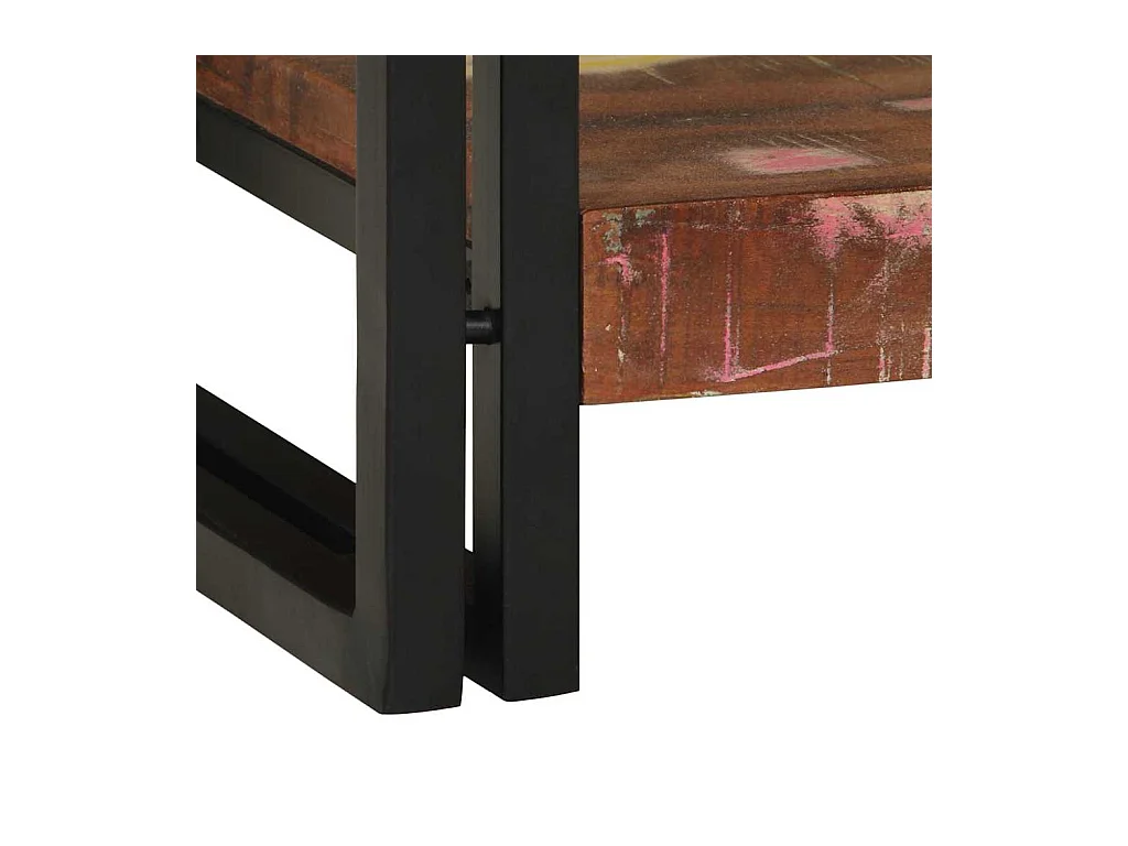 Mesa Consola con cajón Multicolor madera maciza reciclada