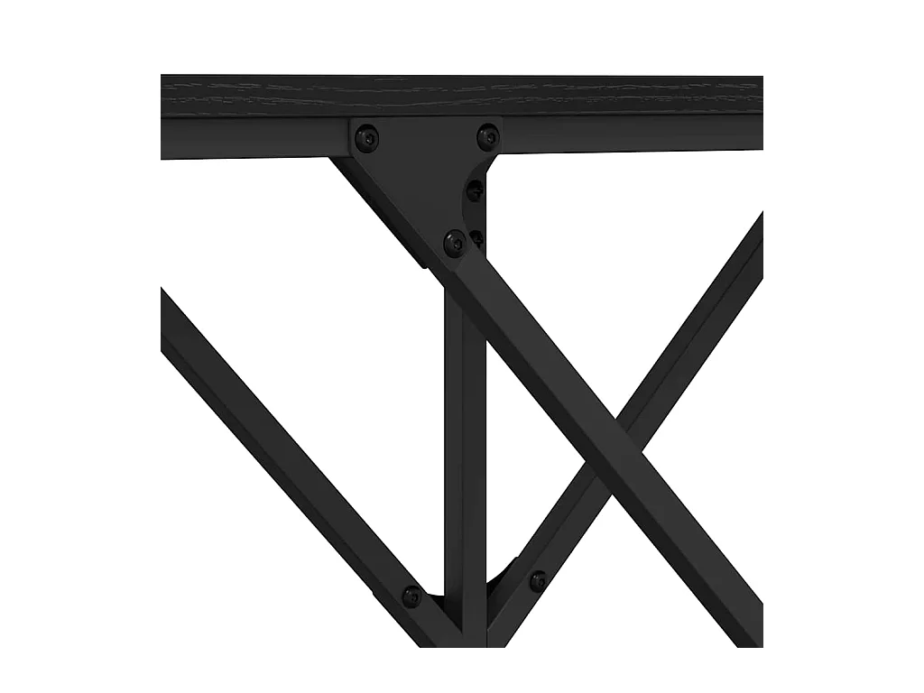 Table console Chêne noir 140 x 29 x 75 cm Bois d'ingénierie