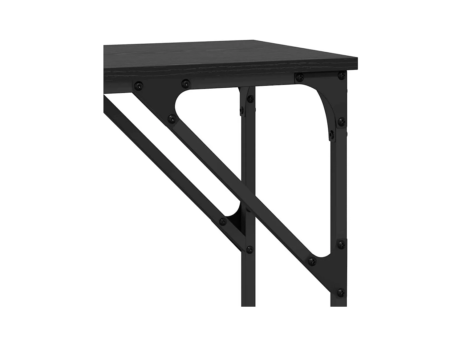 Table console Chêne noir 140 x 29 x 75 cm Bois d'ingénierie