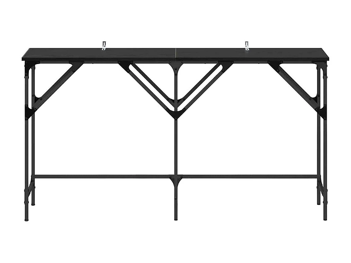 Table console Chêne noir 140 x 29 x 75 cm Bois d'ingénierie