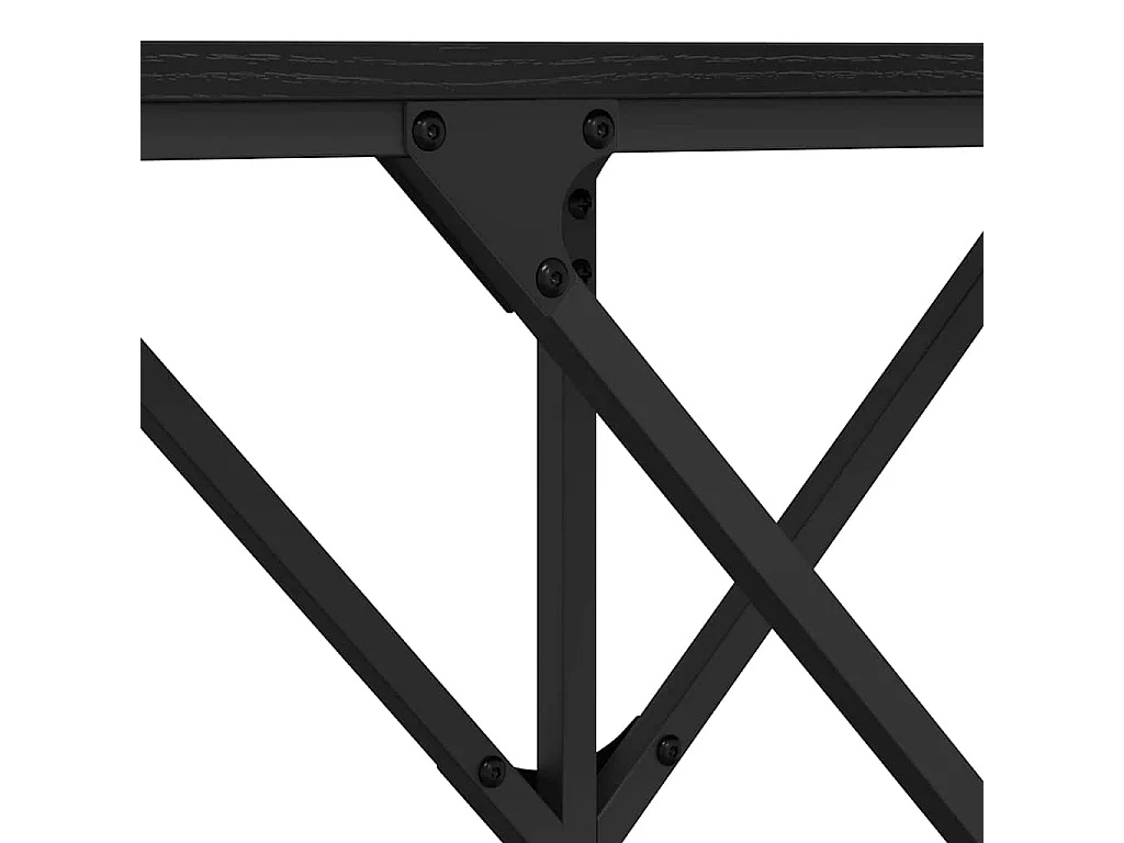 Table console Chêne noir 140 x 29 x 75 cm Bois d'ingénierie