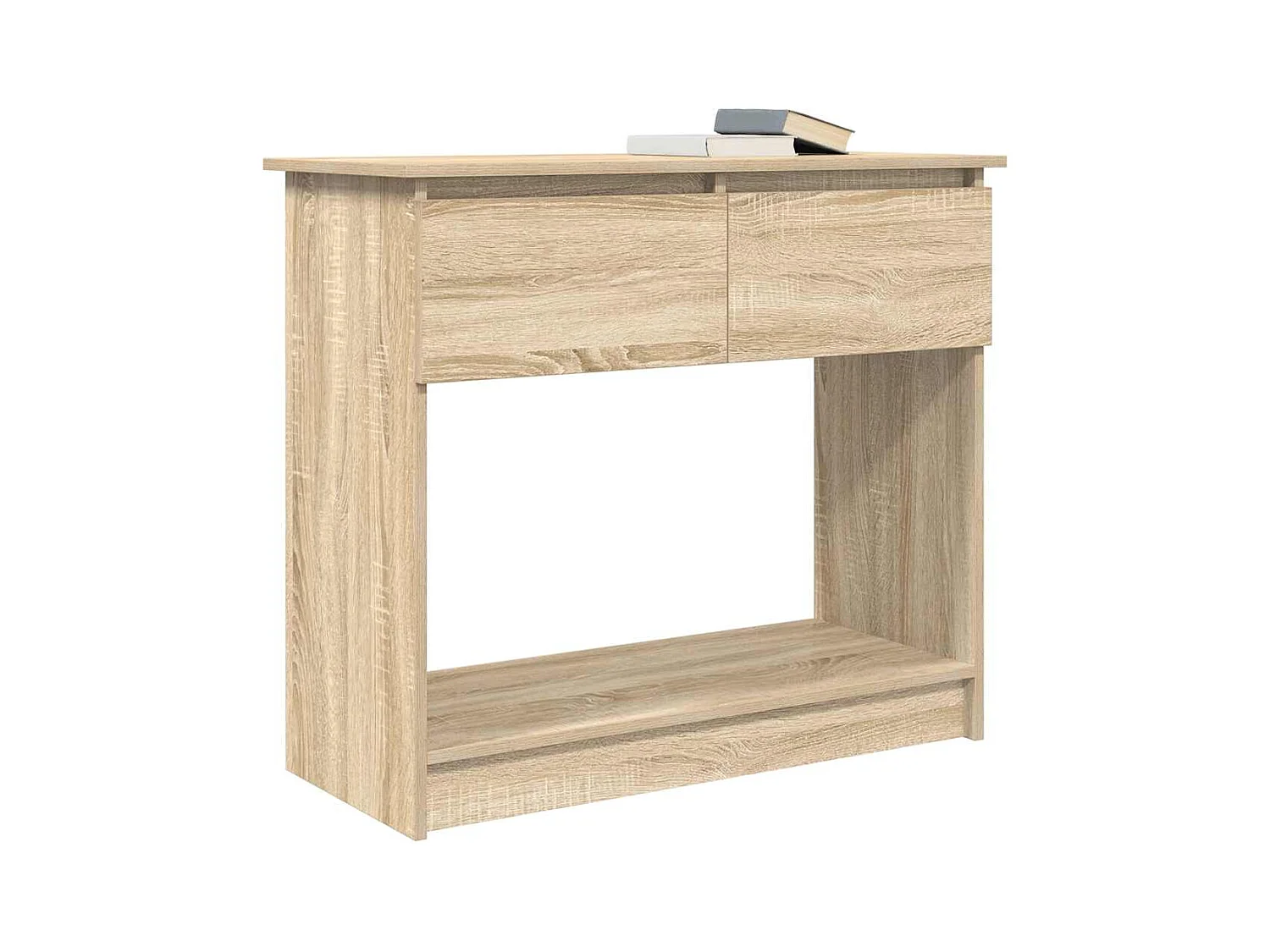 Mesa consola con cajones roble Sonoma 85,5x38,5x74,5 cm