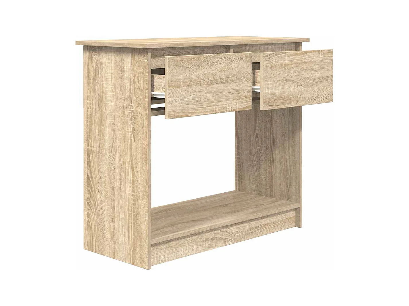 Mesa consola con cajones roble Sonoma 85,5x38,5x74,5 cm