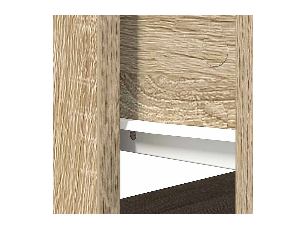 Mesa consola con cajones roble Sonoma 85,5x38,5x74,5 cm