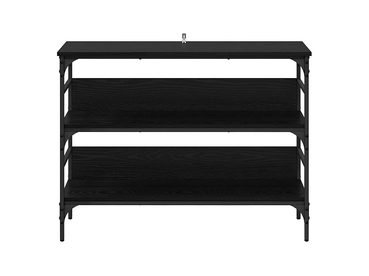 Table console Chêne noir 100 x 32 x 75 cm Bois d'ingénierie