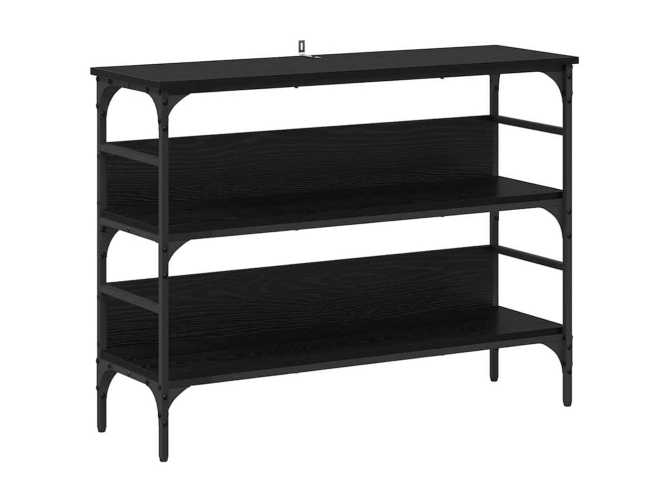 Table console Chêne noir 100 x 32 x 75 cm Bois d'ingénierie