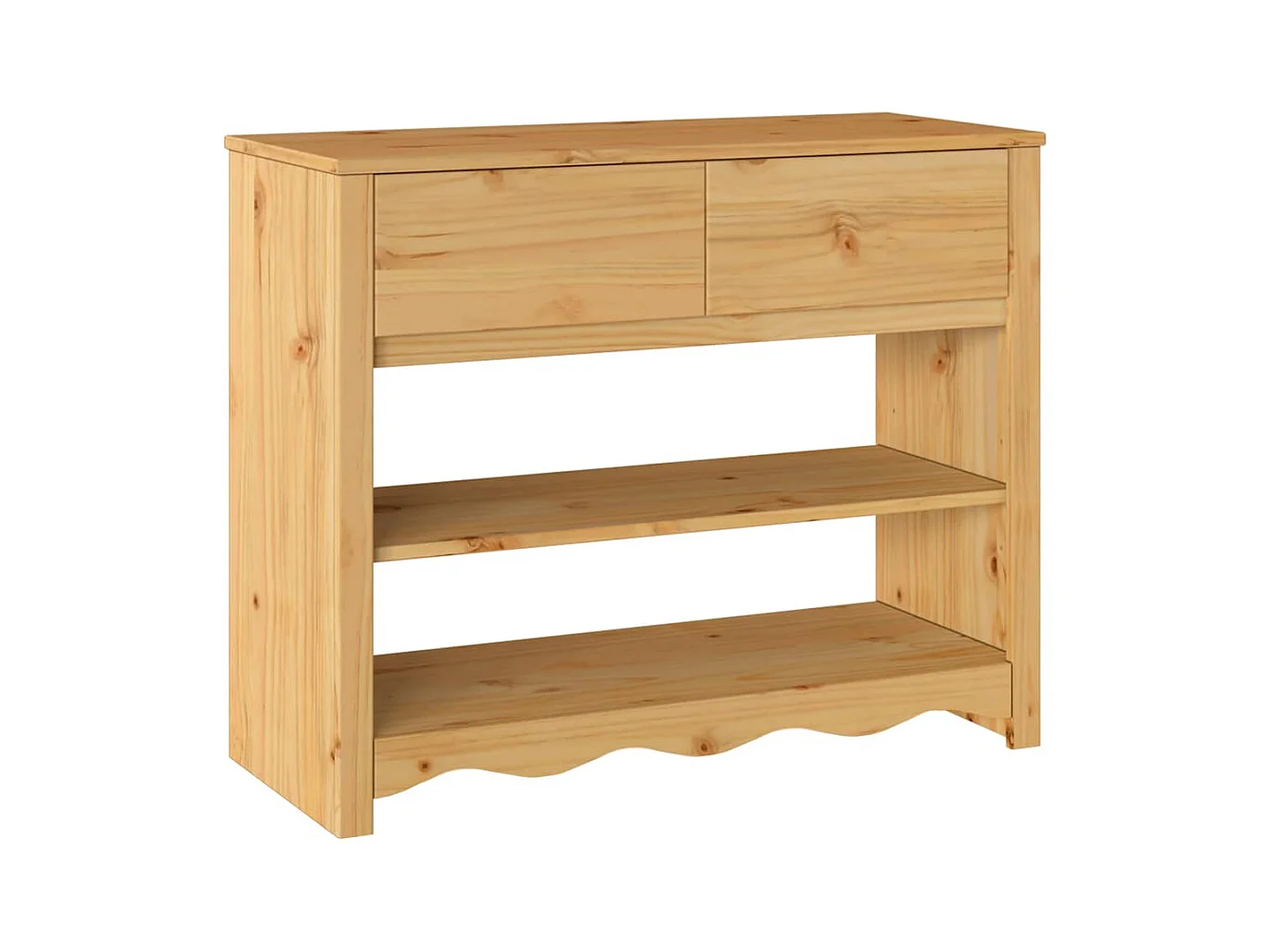 Table console avec tiroir Drammen Chêne 89.5 x 37 x 73 cm