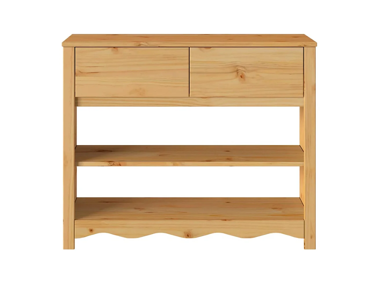 Table console avec tiroir Drammen Chêne 89.5 x 37 x 73 cm