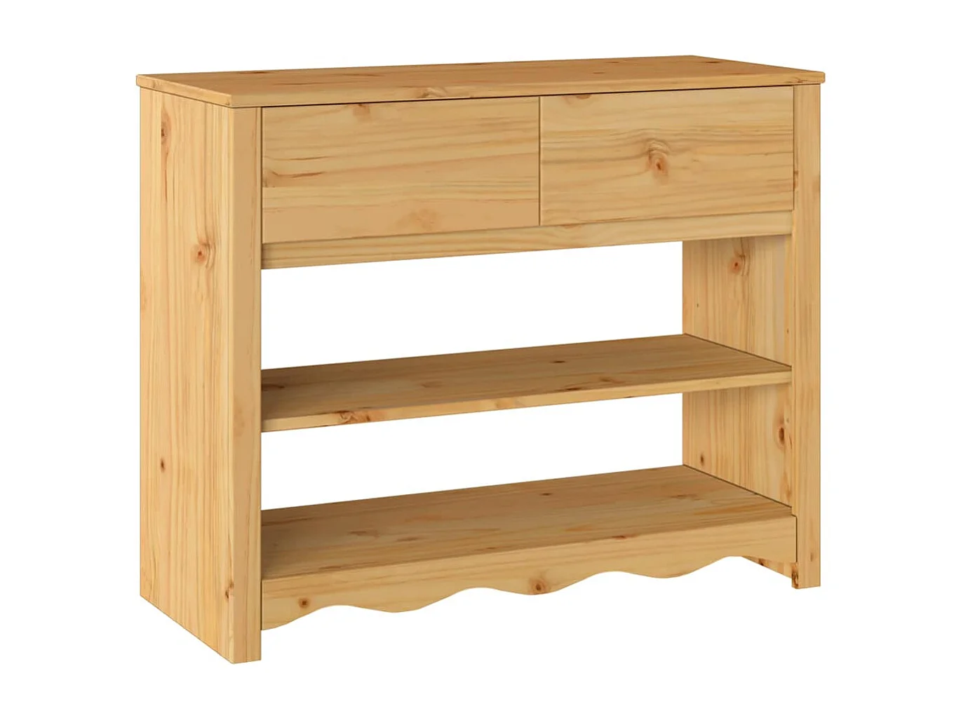 Table console avec tiroir Drammen Chêne 89.5 x 37 x 73 cm