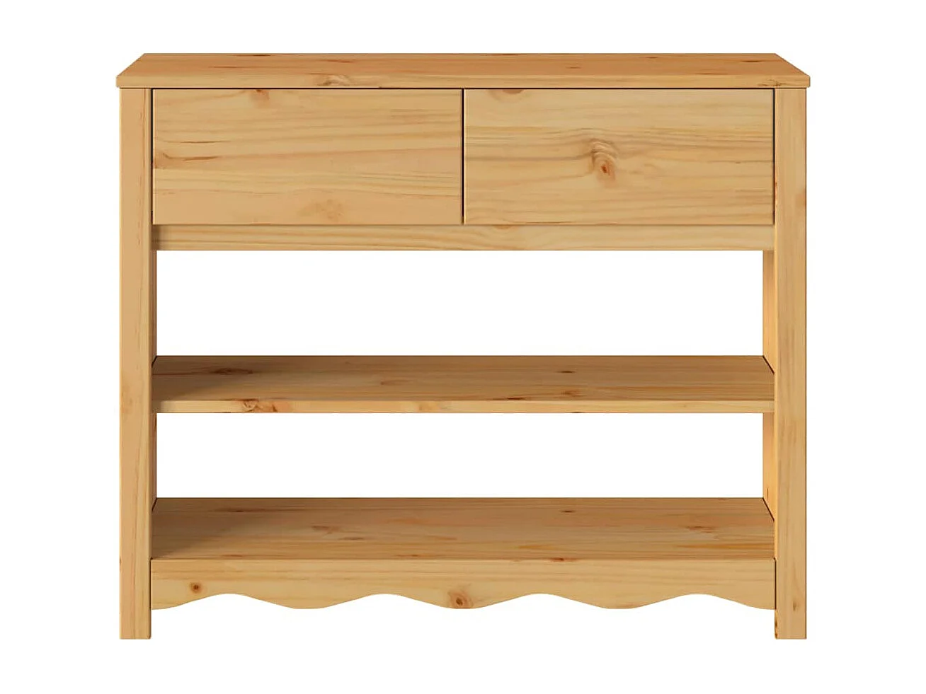 Table console avec tiroir Drammen Chêne 89.5 x 37 x 73 cm