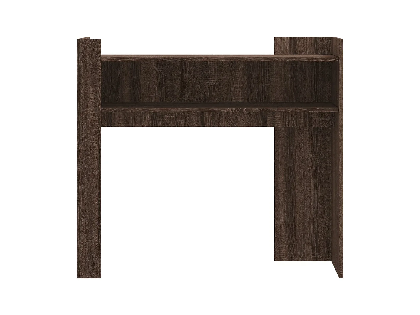Mesa consola de madera de ingeniería marrón roble 100x35x90 cm