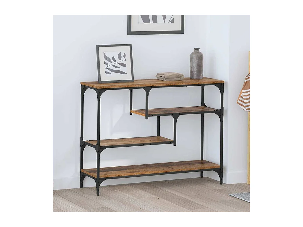 Mesa Consola Madera vieja 100 x 30 x 75 cm Madera contrachapada