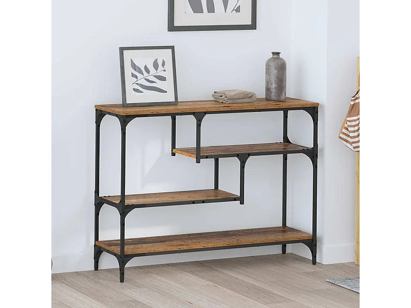 Table console Bois ancien 100 x 30 x 75 cm Bois d'ingénierie