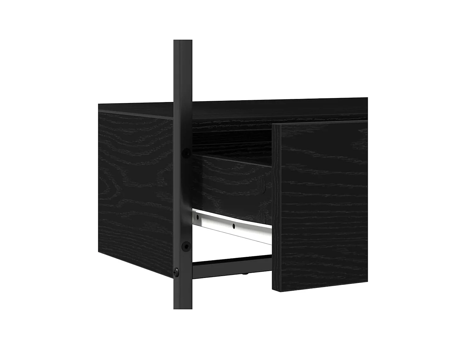 Table Console avec tiroir Chêne noir 75 x 40 x 75 cm