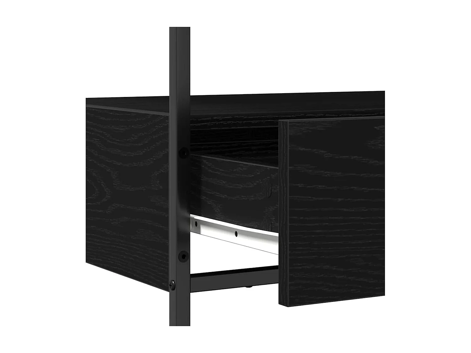 Table Console avec tiroir Chêne noir 75 x 40 x 75 cm