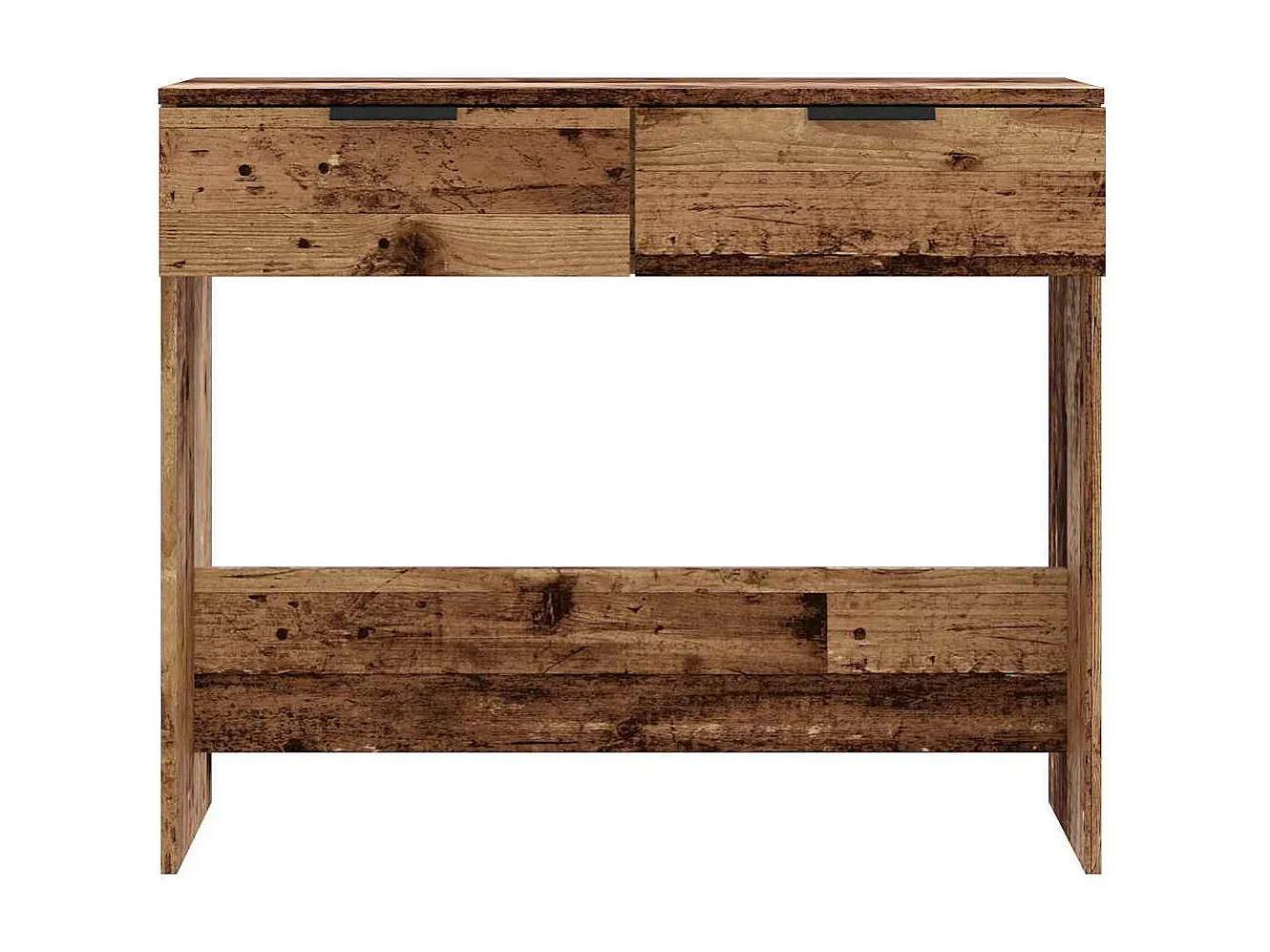 Table console vieux bois 90x36x75 cm bois d'ingénierie