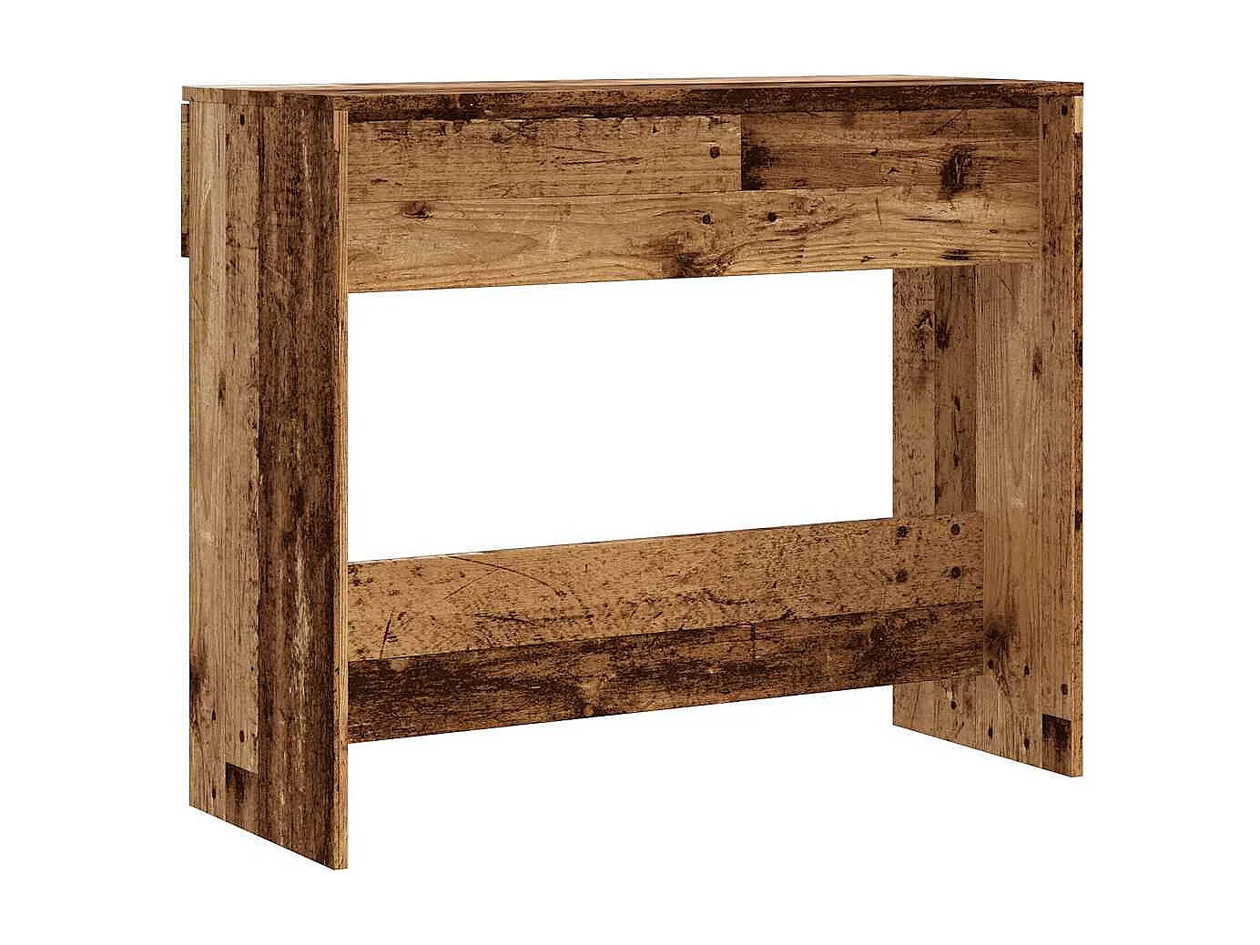 Table console vieux bois 90x36x75 cm bois d'ingénierie