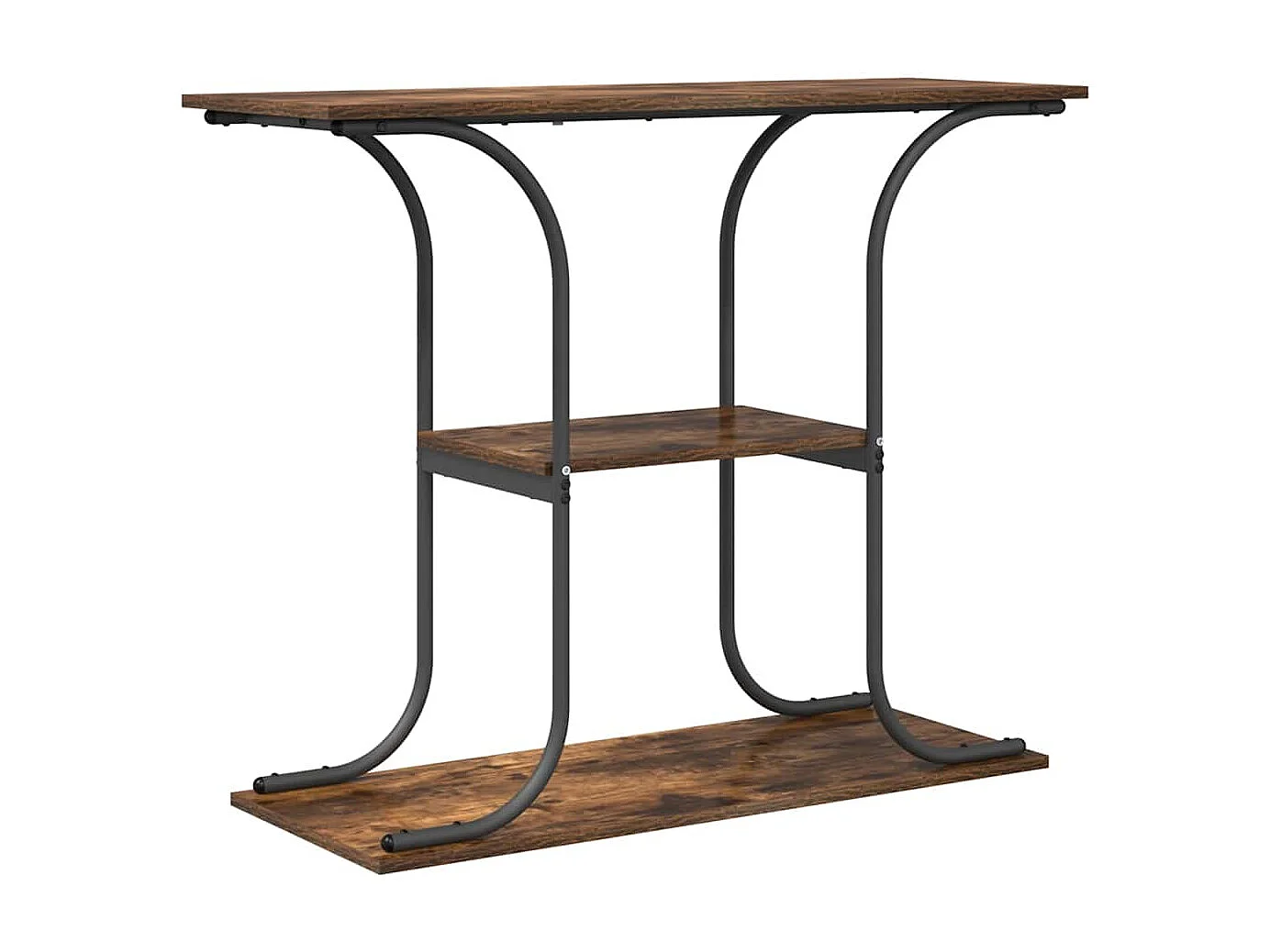 Table console Chêne fumé 101 x 35 x 80.5 cm Bois d'ingénierie