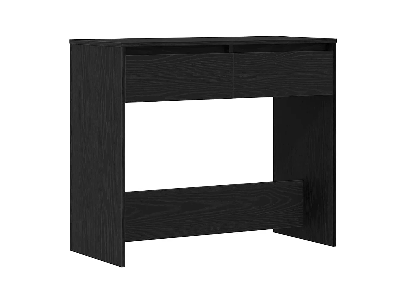 Wandtafel 89x41x76,5 cm spaanplaat zwart eikenkleurig