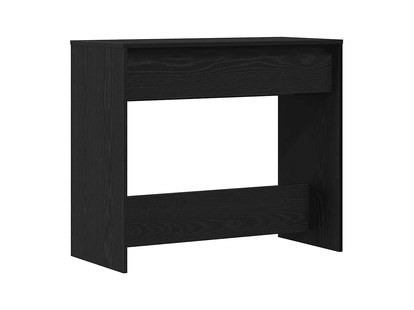 Wandtafel 89x41x76,5 cm spaanplaat zwart eikenkleurig