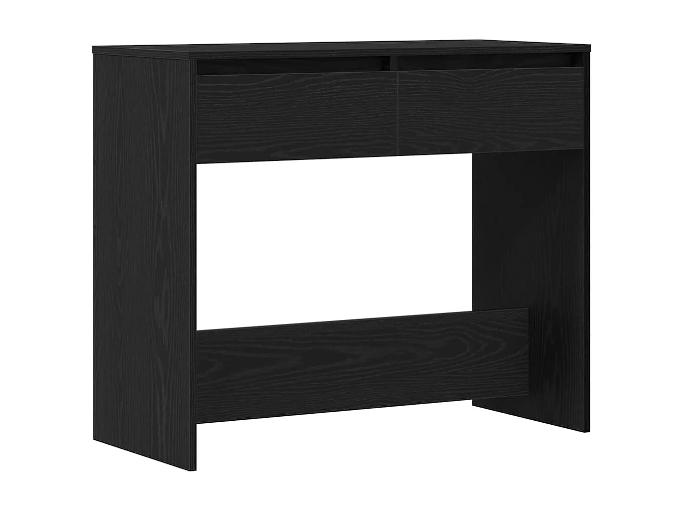 Table console chêne noir 89x41x76,5 cm bois d'ingénierie