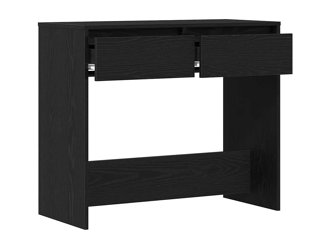 Table console chêne noir 89x41x76,5 cm bois d'ingénierie
