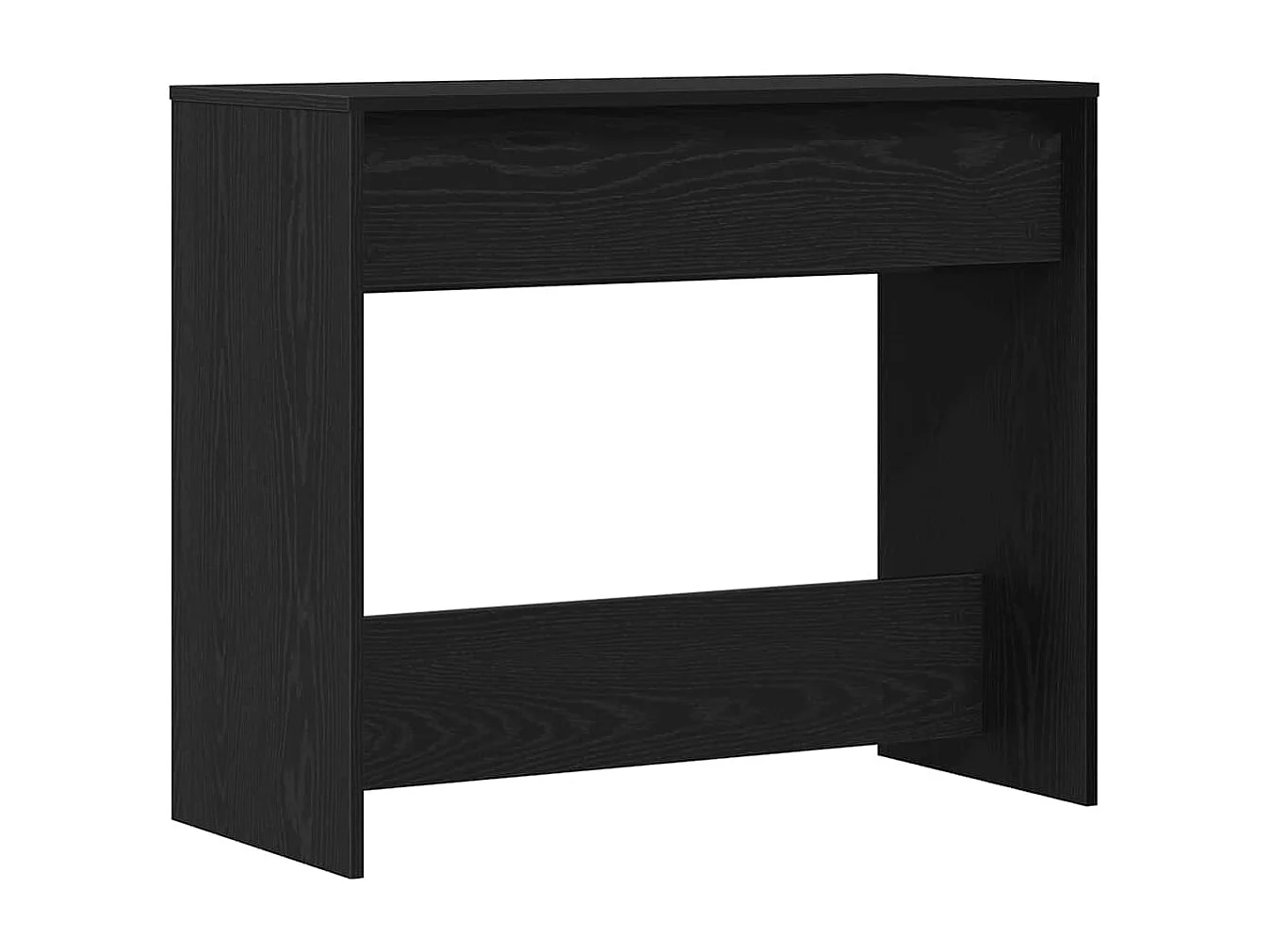 Table console chêne noir 89x41x76,5 cm bois d'ingénierie