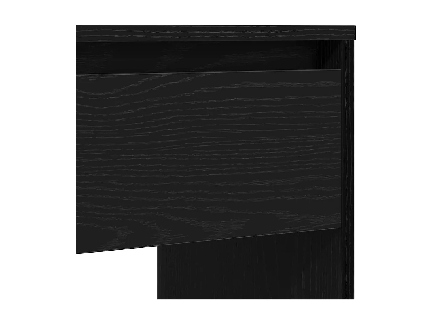 Table console chêne noir 89x41x76,5 cm bois d'ingénierie